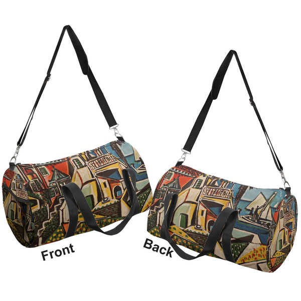 Mediterranean Landscape by Pablo Picasso Duffle bag small front and back sides