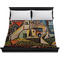 Mediterranean Landscape by Pablo Picasso Duvet Cover - King - On Bed - No Prop