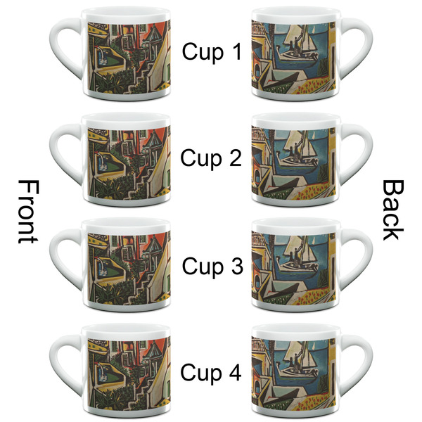 Mediterranean Landscape by Pablo Picasso Espresso Cup - 6oz (Double Shot Set of 4) APPROVAL