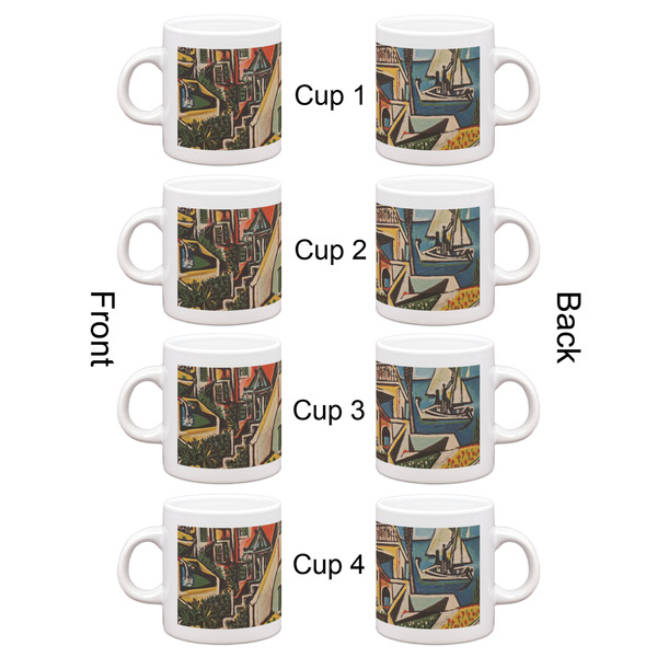 Mediterranean Landscape by Pablo Picasso Espresso Cup Set of 4 - Apvl