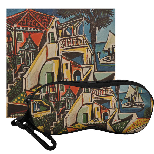 Custom Mediterranean Landscape by Pablo Picasso Eyeglass Case & Cloth