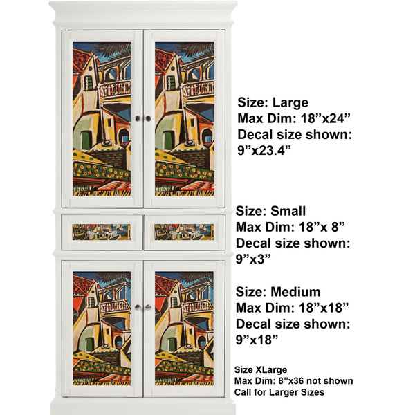 Mediterranean Landscape by Pablo Picasso Full Cabinet (Show Sizes)