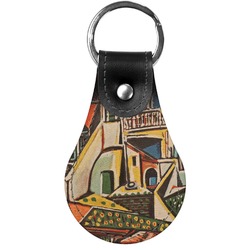 Mediterranean Landscape by Pablo Picasso Genuine Leather  Keychains