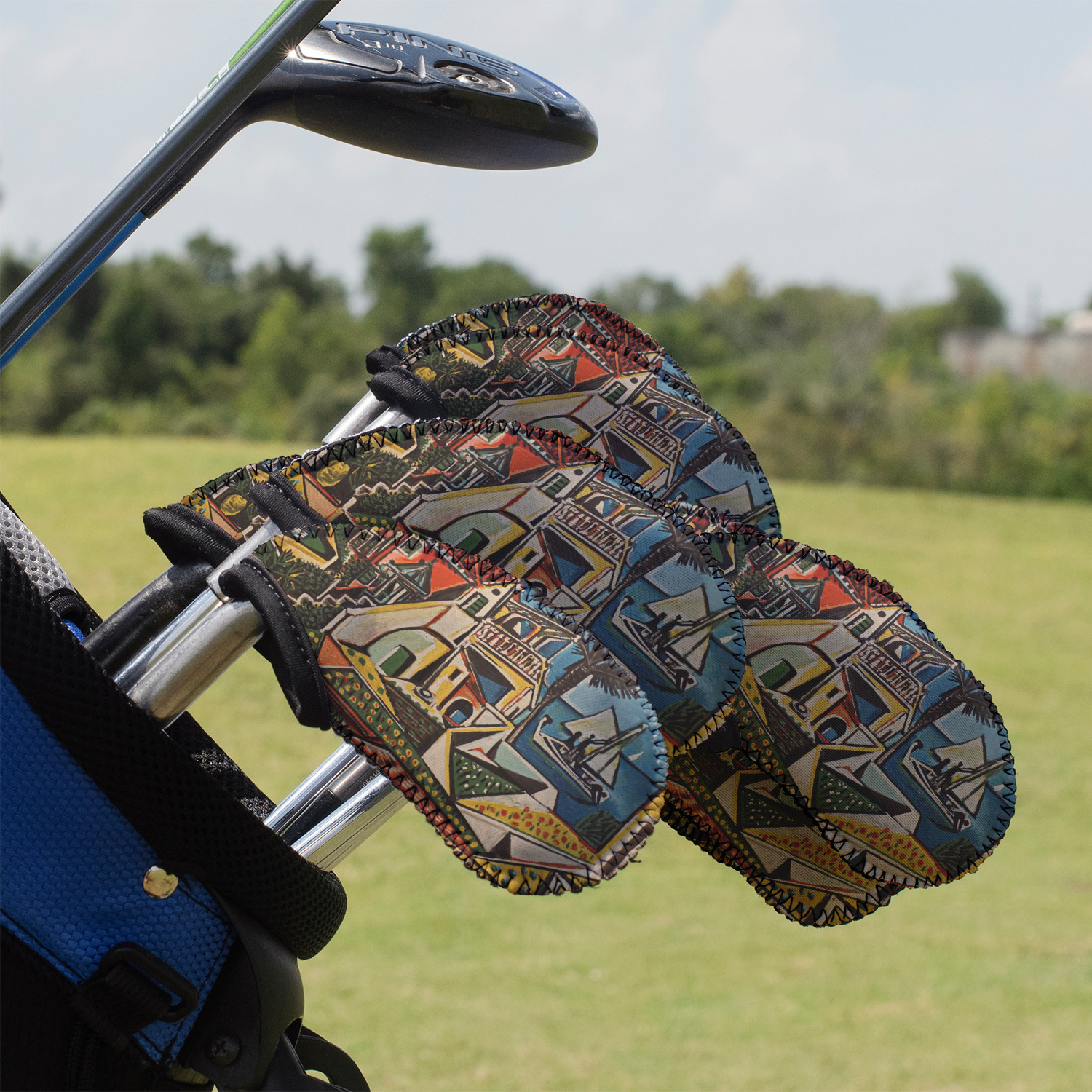Custom Mediterranean Landscape by Pablo Picasso Golf Club Iron
