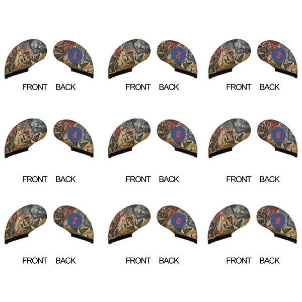 Mediterranean Landscape by Pablo Picasso Golf Club Covers - APPROVAL (set of 9)