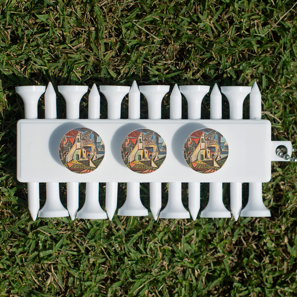 Mediterranean Landscape by Pablo Picasso Golf Tees & Ball Markers Set - Back
