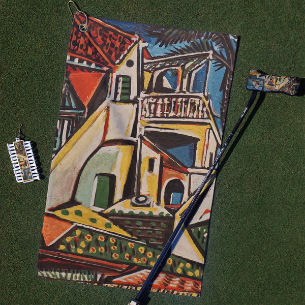 Custom Mediterranean Landscape by Pablo Picasso Golf Towel Gift Set