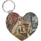 Mediterranean Landscape by Pablo Picasso Heart Keychain (Personalized)