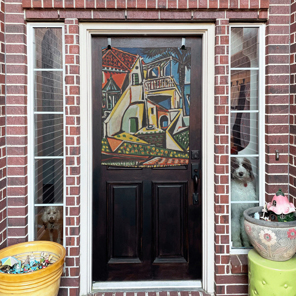 Mediterranean Landscape by Pablo Picasso House Flags - Double Sided - (Over the door) LIFESTYLE