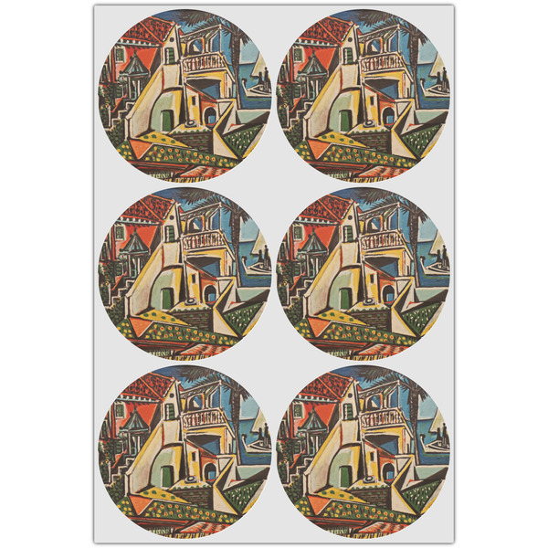 Mediterranean Landscape by Pablo Picasso Icing Circle - Large - Set of 6