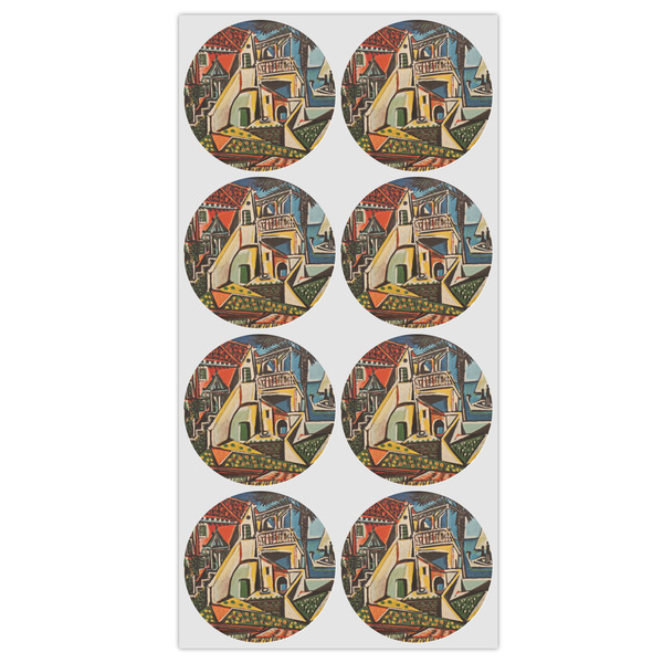 Mediterranean Landscape by Pablo Picasso Icing Circle - Medium - Set of 8