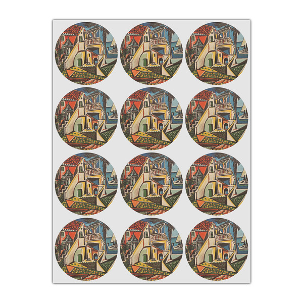 Mediterranean Landscape by Pablo Picasso Icing Circle - Small - Set of 12