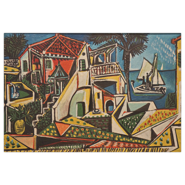 Mediterranean Landscape by Pablo Picasso Indoor / Outdoor Rug - 2'x3' - Front Flat
