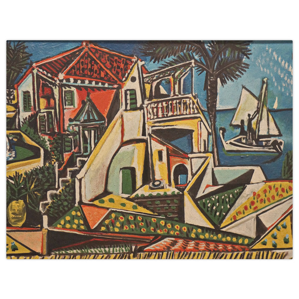 Mediterranean Landscape by Pablo Picasso Indoor / Outdoor Rug - 6'x8' - Front Flat