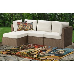 Mediterranean Landscape by Pablo Picasso Indoor / Outdoor Rug - Custom Size