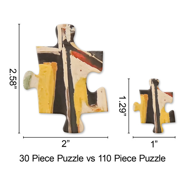 Mediterranean Landscape by Pablo Picasso Jigsaw Puzzle - Piece Comparison