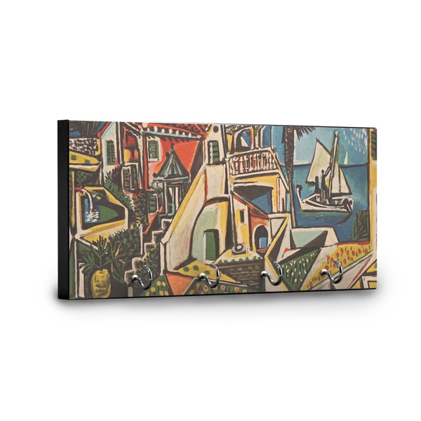 Mediterranean Landscape by Pablo Picasso Key Hanger - Front View with Hooks
