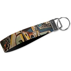 Mediterranean Landscape by Pablo Picasso Webbing Keychain Fob - Small