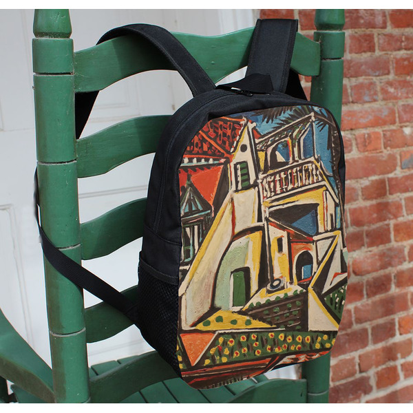 Mediterranean Landscape by Pablo Picasso Kids Backpack - In Context