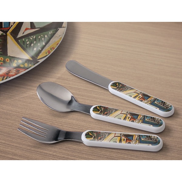 Mediterranean Landscape by Pablo Picasso Kids Flatware w/ Plate