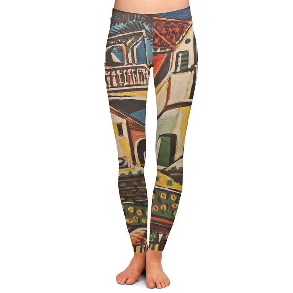 Custom Mediterranean Landscape by Pablo Picasso Ladies Leggings - Extra Small