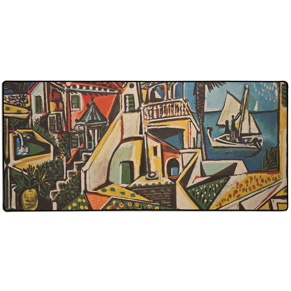 Custom Mediterranean Landscape by Pablo Picasso 3XL Gaming Mouse Pad - 35" x 16"