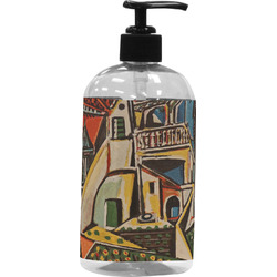 Mediterranean Landscape by Pablo Picasso Plastic Soap / Lotion Dispenser (16 oz - Large - Black)