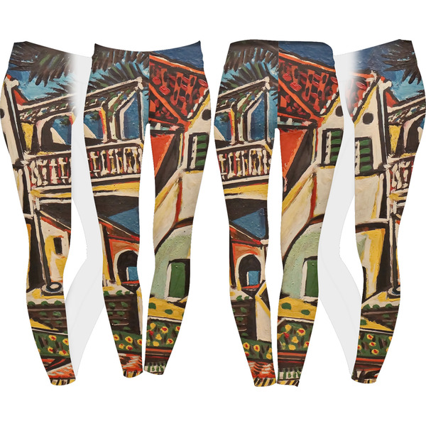 Mediterranean Landscape by Pablo Picasso Leggings Turn Around - Apvl