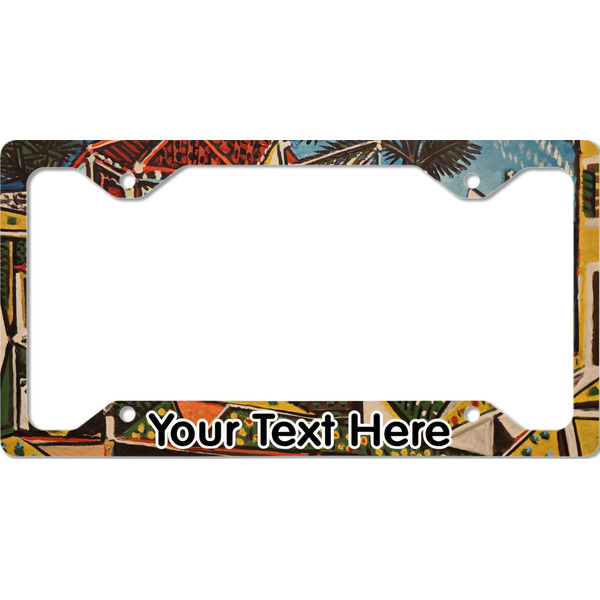 Custom Mediterranean Landscape by Pablo Picasso License Plate Frame - Style C