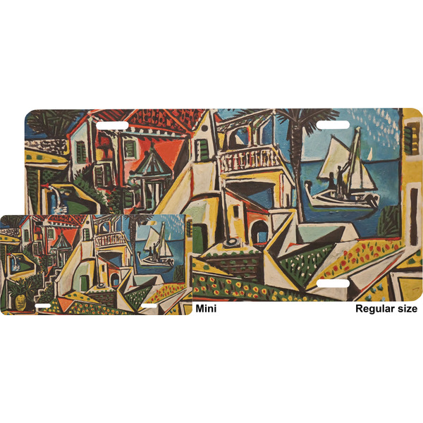 Mediterranean Landscape by Pablo Picasso License Plate (Sizes)