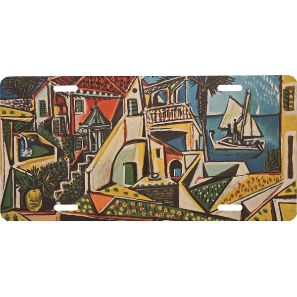 Custom Mediterranean Landscape by Pablo Picasso Front License Plate