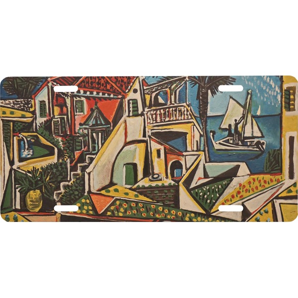 Custom Mediterranean Landscape by Pablo Picasso Front License Plate