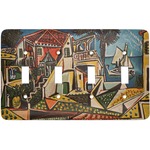 Mediterranean Landscape by Pablo Picasso Light Switch Cover (4 Toggle Plate)