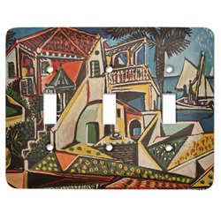 Mediterranean Landscape by Pablo Picasso Light Switch Cover (3 Toggle Plate)