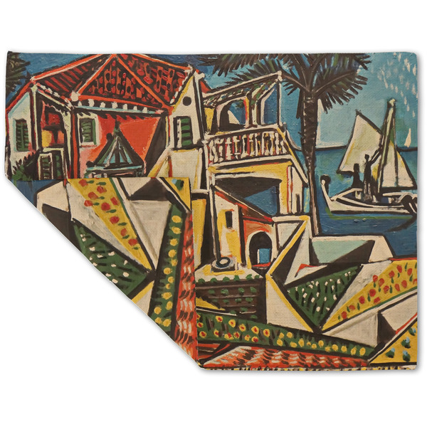 Mediterranean Landscape by Pablo Picasso Linen Placemat - Folded Corner (double side)