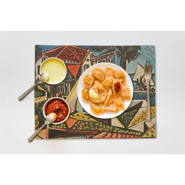 Mediterranean Landscape by Pablo Picasso Linen Placemat - Lifestyle (single)