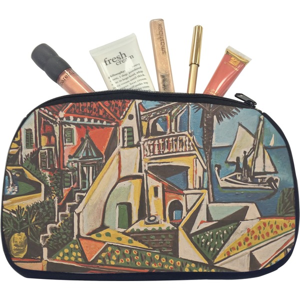 Custom Mediterranean Landscape by Pablo Picasso Makeup / Cosmetic Bag - Medium