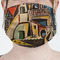 Mediterranean Landscape by Pablo Picasso Mask - Pleated (new) Front View on Girl