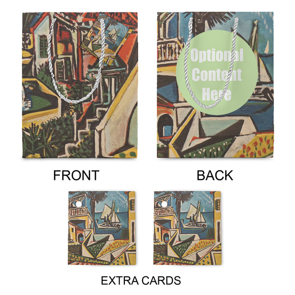 Mediterranean Landscape by Pablo Picasso Medium Gift Bag - Approval