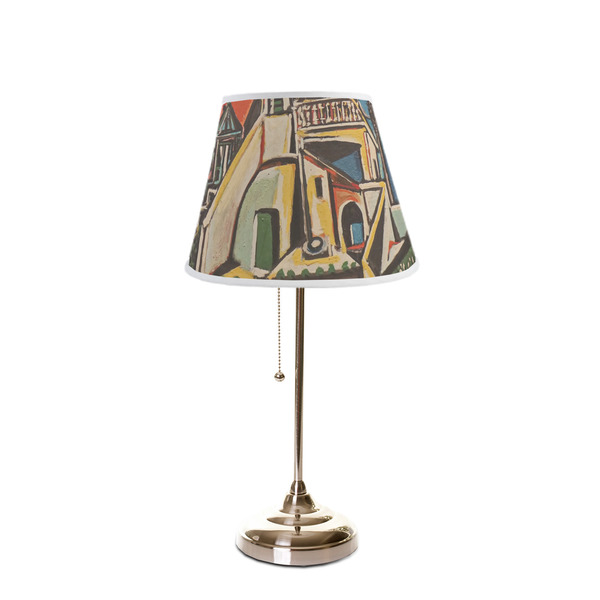 Mediterranean Landscape by Pablo Picasso Poly Film Empire Lampshade - On Stand