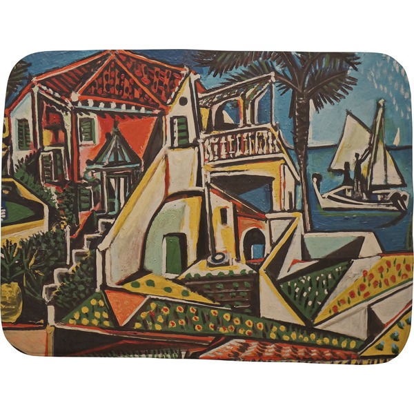 Custom Mediterranean Landscape by Pablo Picasso Memory Foam Bath Mat - 48"x36"