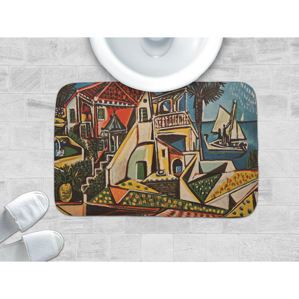Mediterranean Landscape by Pablo Picasso Memory Foam Bath Mat - LIFESTYLE 34x21