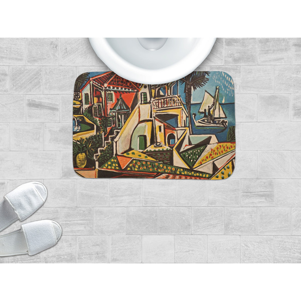 Mediterranean Landscape by Pablo Picasso Memory Foam Bath Mat - LIFESTYLE