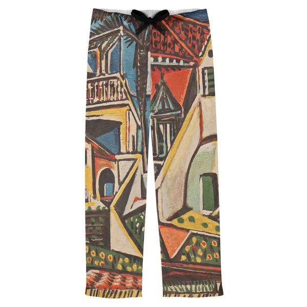 Custom Mediterranean Landscape by Pablo Picasso Mens Pajama Pants - L