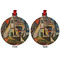 Mediterranean Landscape by Pablo Picasso Metal Ball Ornament - Front and Back