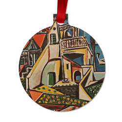 Mediterranean Landscape by Pablo Picasso Metal Ball Ornament - Double Sided