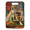 Mediterranean Landscape by Pablo Picasso Metal Luggage Tag - Front Without Strap