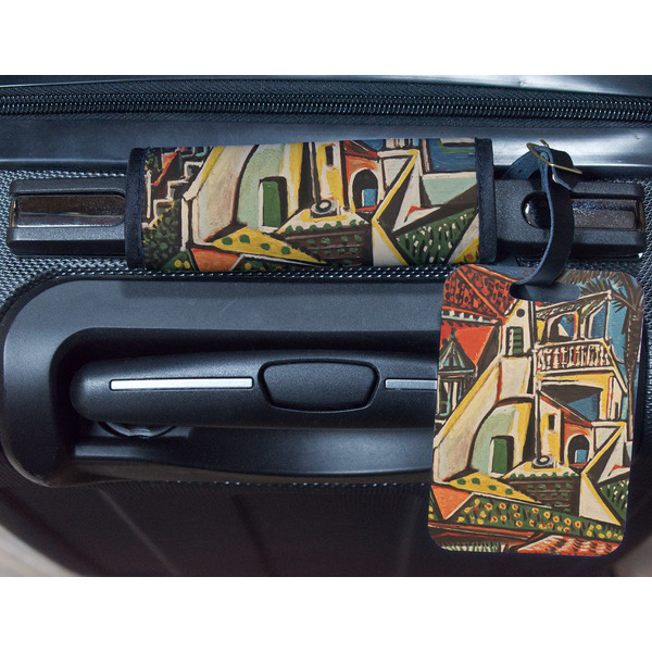 Mediterranean Landscape by Pablo Picasso Metal Luggage Tag & Handle Wrap - In Context