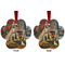 Mediterranean Landscape by Pablo Picasso Metal Paw Ornament - Front and Back