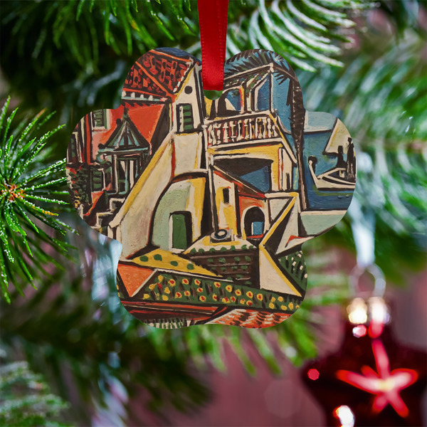 Mediterranean Landscape by Pablo Picasso Metal Paw Ornament - Lifestyle
